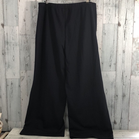 Saint + Sophia Chelsea Wide Leg Navy Jersey Pant 16 - Picture 3 of 10
